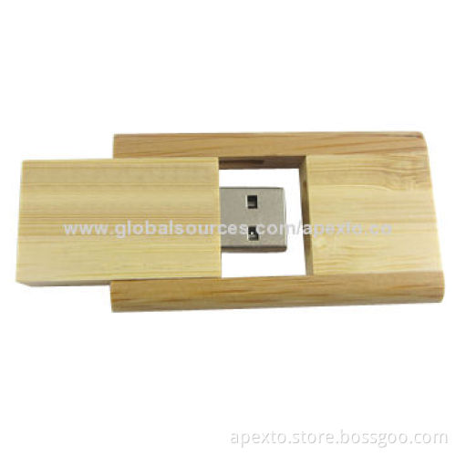 Wooden USB Stick/Customized Logos Welcomed/1 to 32GB Capacities/Supports Microsoft's Windows Os